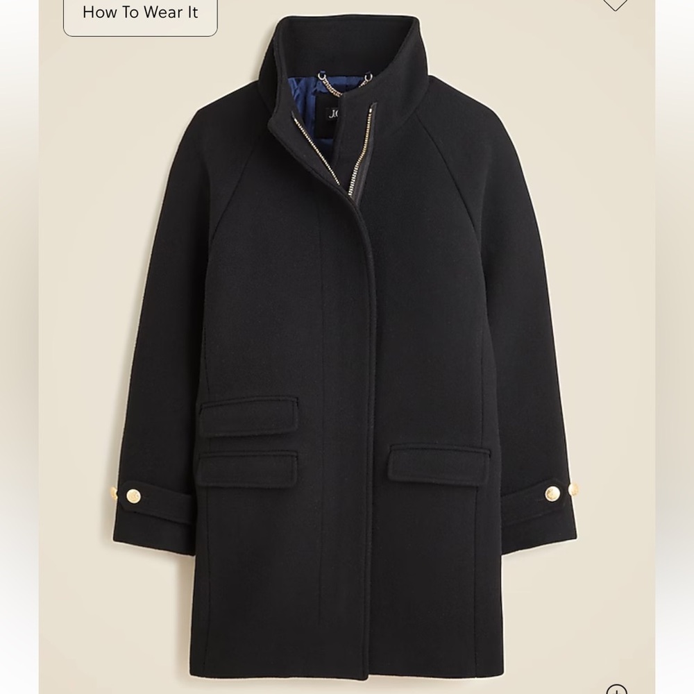 J.CREW *NWT* Nello Gori Toscana coat in Italian stadium-cloth wool blend